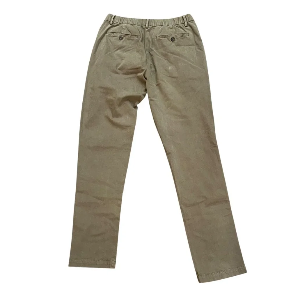 Men' Bearbottom Brown Skinny Chino Khaki Trouser Pants Medium Travel Work Office
